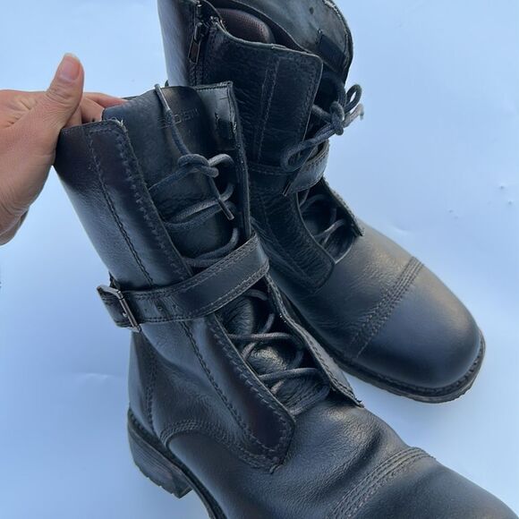 BED : STU COMBAT MOTO BOOTS style GANGSTER - Picture 5 of 12